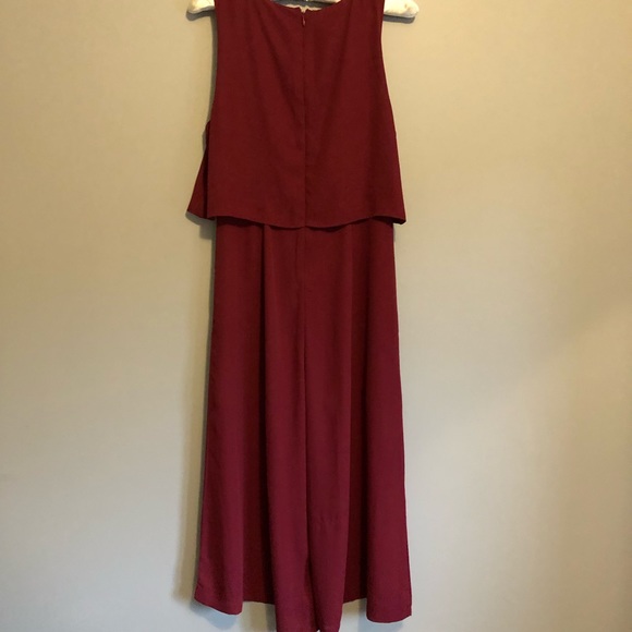Maroon Jumpsuit - Picture 4 of 4